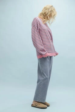 Nina Oversized Striped Crew -Occasionally Yours 0043556 wl24 9031 800