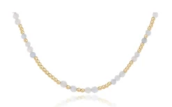 15" Choker Hope Unwritten Gemstone - Aquamarine