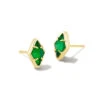 Kinsley Stud Earrings Gold - Kelly Green Illusion 2 Kinsley Stud Earrings Gold - Kelly Green Illusion -Occasionally Yours 27eb9b07 474a 4797 ae04 ae7ea7ecfdc9