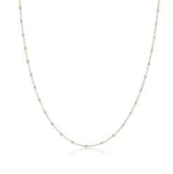 15" Choker Simplicity Chain Gold - 2mm Pearl