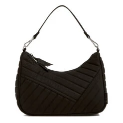 Vera Bradley Frannie Mini Crescent Crossbody - Black