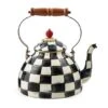 Courtly Check Enamel Tea Kettle 1 Courtly Check Enamel Tea Kettle -Occasionally Yours 50bc6527MacKenzie Childs Courtly Check 3 Quart Tea Kettle 01