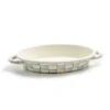 Sterling Check Enamel Oval Gratin Dish Medium -Occasionally Yours 89427 540 w