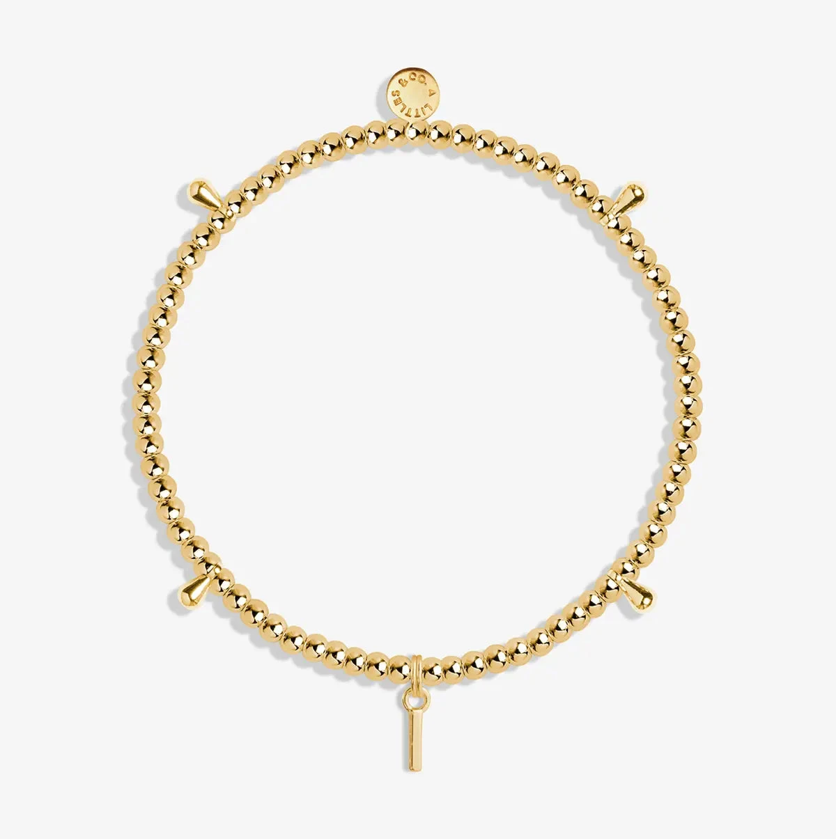 Alphabet A Little - I - Gold Alphabet A Little - I - Gold -Occasionally Yours A Littles Co Alphabet Bracelet Gold I 1