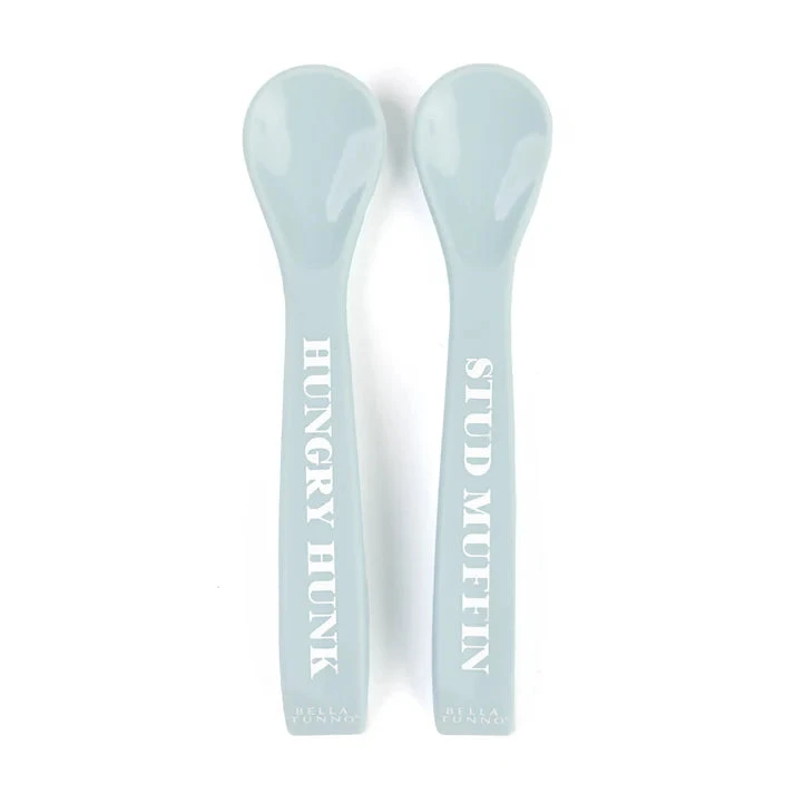 Baby Spoon Set Baby Spoon Set -Occasionally Yours Bella Tunno Baby Spoon Set Hungry Hunk 01