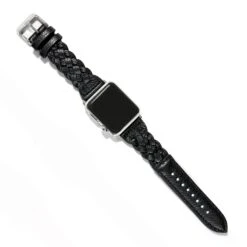 Sutton Braided Leather Black - Apple Watch Band