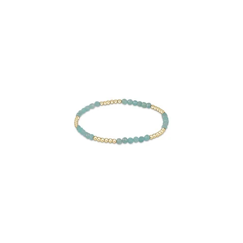 Blissful Pattern 2.5mm Bead Bracelet - Amazonite Blissful Pattern 2.5mm Bead Bracelet - Amazonite -Occasionally Yours Blissful Amazonite