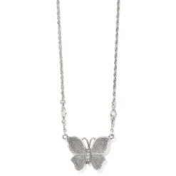 Everbloom Flutter Silver Pendant Necklace