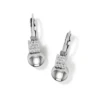 Meridian Petite Leverback Earrings -Occasionally Yours Brighton Meridian Petite Leverback Earrings in Silver 01
