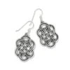 Interlok Trellis French Wire Earrings -Occasionally Yours Brighton Silver French Wire Earrings