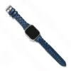 Sutton Leather Blue - Apple Watch Band -Occasionally Yours Brighton Sutton Braided Leather Apple Watch Band