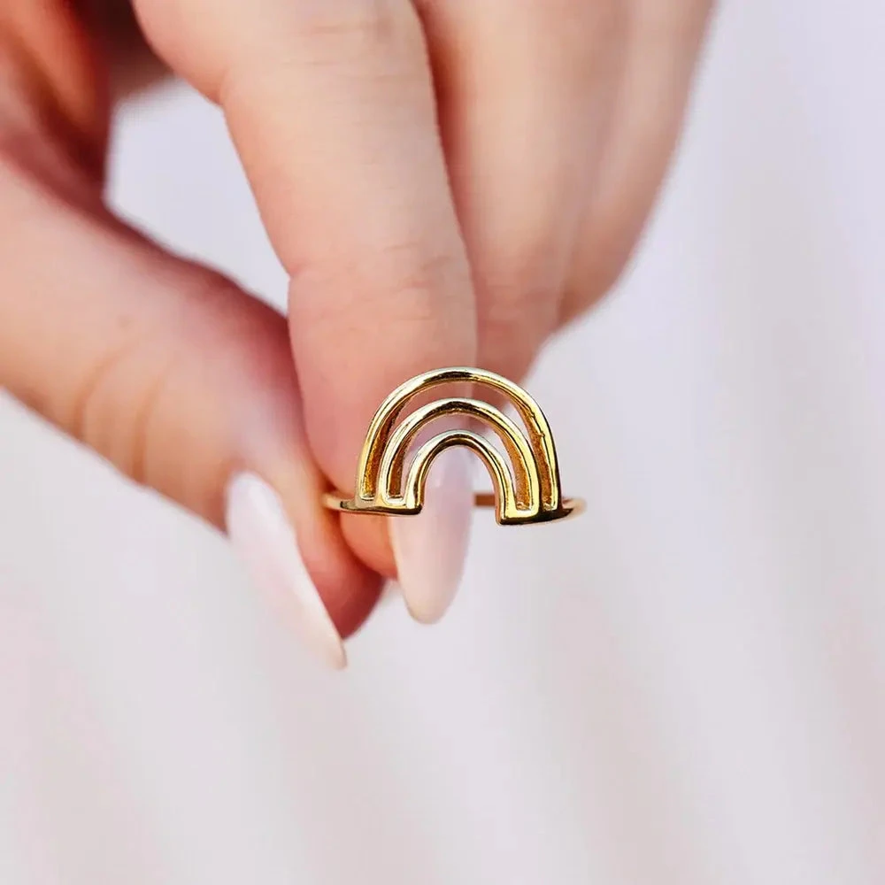 Chasing Rainbows Ring - Size 8 Chasing Rainbows Ring - Size 8 -Occasionally Yours Chasing Rainbows Gold 2 1 6244b419 2d07 4749 bc76 573eb18d27d2