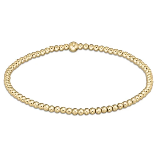 Classic Gold 2.5mm Bead Bracelet - Size 7.25" Classic Gold 2.5mm Bead Bracelet - Size 7.25" -Occasionally Yours Classic Gold 2.5mm Bead Braclelet Enewton