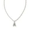 Crystal Letter Short Pendant Necklace -Occasionally Yours Crystal Letter A Short Pendnat Necklace