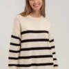 Emmie Striped Sweater 1 Emmie Striped Sweater -Occasionally Yours Emmie Striped Sweater B4FT1082 IVORY 4 720x 7c26dfe0 1c74 45bc a159 5b1110e8782d