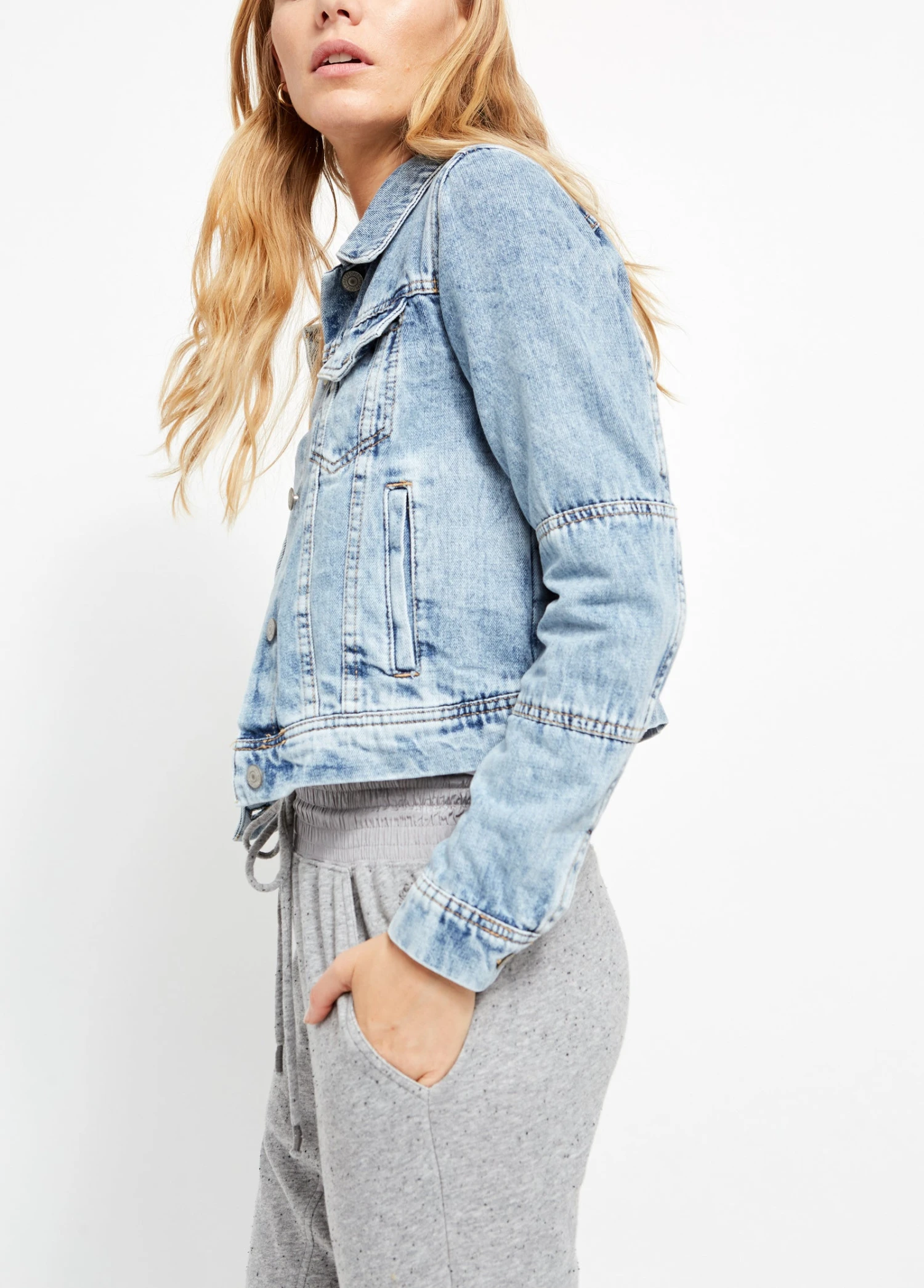 Rumors Denim Jacket FREE PEOPLE Rumors Denim Jacket -Occasionally Yours Free People Rumors Denim Jacket Side