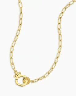 Parker Mini Necklace -Occasionally Yours Gorjana 18k Gold Parker Mini Necklace 05