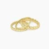 Crew Ring Set -Occasionally Yours Gorjana 18k gold crew ring set 01