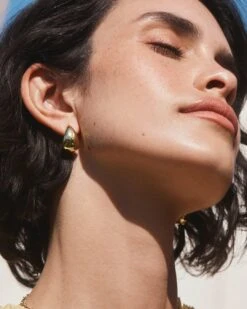Banks Earrings -Occasionally Yours Gorjana Banks Earrings in 18k Gold 04
