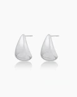 Banks Earrings -Occasionally Yours Gorjana Banks Earrings in Rhodium Plated 01