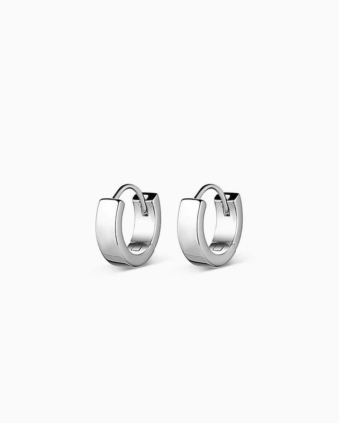 Rose Huggies Rose Huggies -Occasionally Yours Gorjana Rosie Huggie Earrings in Silver Plated 01
