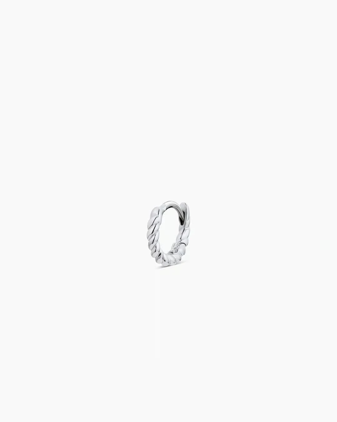 Crew Charm Huggie Crew Charm Huggie -Occasionally Yours Gorjana Silver Plated Single Huggie Earring 01