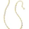 Bailey Chain Necklace Gold - White Mix -Occasionally Yours Kendra Scott Bailey ChainNecklace Gold Whtie Mix