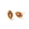 Football Stud Earrings -Occasionally Yours Kendra Scott Fottball Stud Earrings in Gold