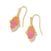 Lee Petal Framed Drop Earrings 1 Lee Petal Framed Drop Earrings -Occasionally Yours Kendra Scott Lee Petal Earring Gold Sunrise Ombre Drusy 01