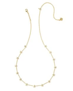 Sierra Star Strand Necklace -Occasionally Yours Kendra Scott Sierra Star Strand Necklace Gold 01