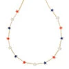 Sierra Star Strand Necklace -Occasionally Yours Kendra Scott Sierra Star Strand Necklace Gold Red White Blue Mix 00