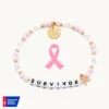 Think Pink Survivor Bracelet 1 Think Pink Survivor Bracelet -Occasionally Yours Little Words Project Survivor Think Pink Bracelet 01