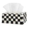 Courtly Check Standard Tissue Box Cover -Occasionally Yours MacKenzie Childs Courtly Check Standard Tissue Box Cover 01