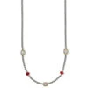 Meridian Red Short Necklace 2 Meridian Red Short Necklace -Occasionally Yours Meridian Red 1