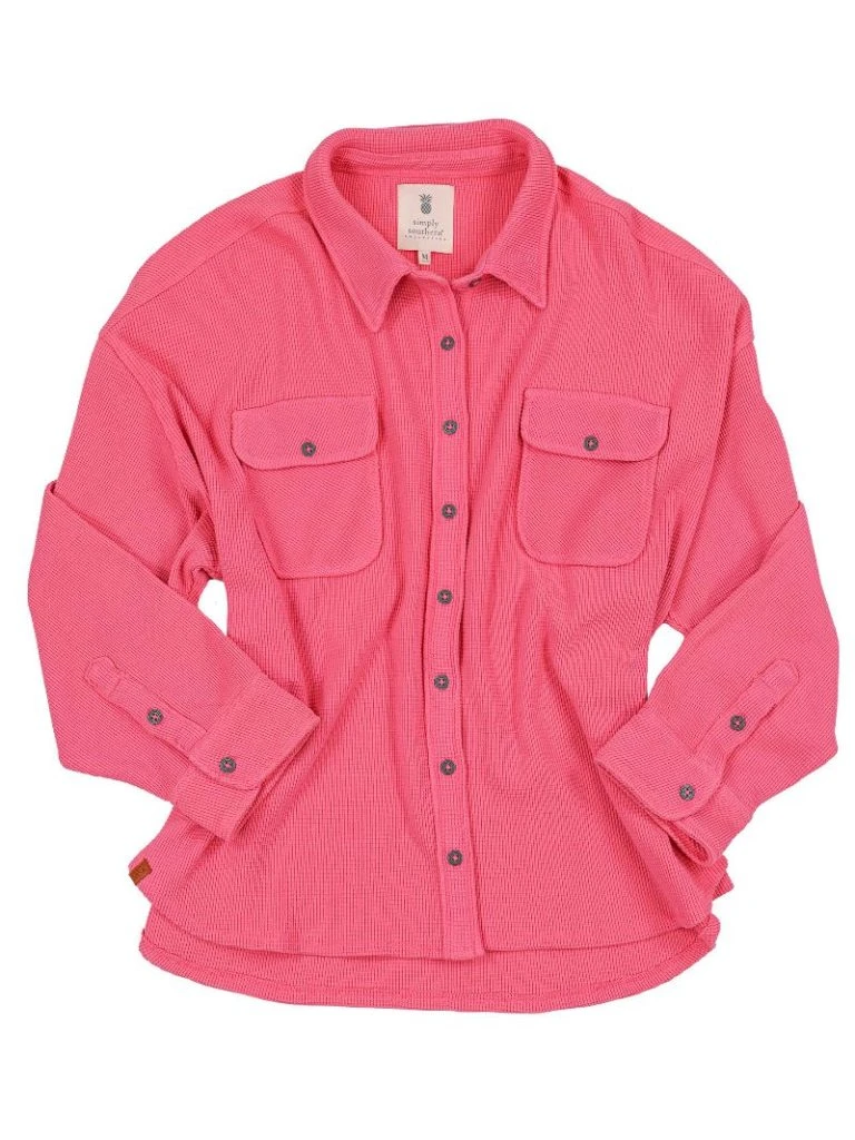 Waffle Shacket Waffle Shacket -Occasionally Yours PP 0224 SHKT WAFFLE PINK 768x1024 1