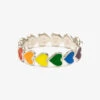 Rainbow Heart Ring - Size 8 2 Rainbow Heart Ring - Size 8 -Occasionally Yours Rainbow Heart Ring 1