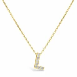 Letter Of Mine, Let It Shine Initial Necklace -Occasionally Yours STIA letter of mine let it shine inital necklace gold 11