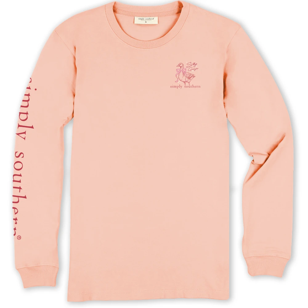 Goose Long Sleeve Tee Goose Long Sleeve Tee -Occasionally Yours Simply Southern Brand Goose T Shirt 02