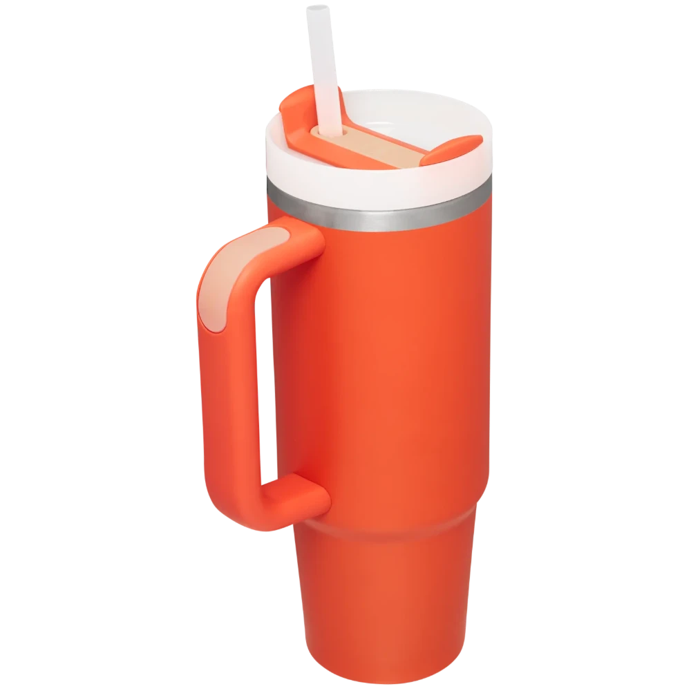 The Quencher H2.O FlowState™ Tumbler 30 oz Stanley The Quencher H2.O FlowState™ Tumbler 30 Oz -Occasionally Yours Stanley Cup Quencher Flowstate 30 oz Tumbler Color Tigerlily 02