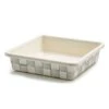 Sterling Check Enamel Baking Pan 8' 2 Sterling Check Enamel Baking Pan 8' -Occasionally Yours Sterling Check 8 Inch Baking Pan 01