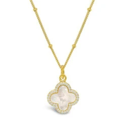 Classy Clover - Gold Necklace