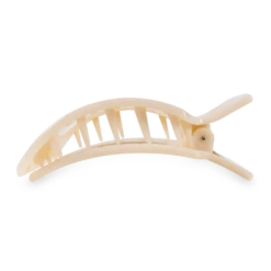 Large Square Flat Hair Clip 12 Large Square Flat Hair Clip -Occasionally Yours TELETIES almond beige large flat square clip large hair clip 03