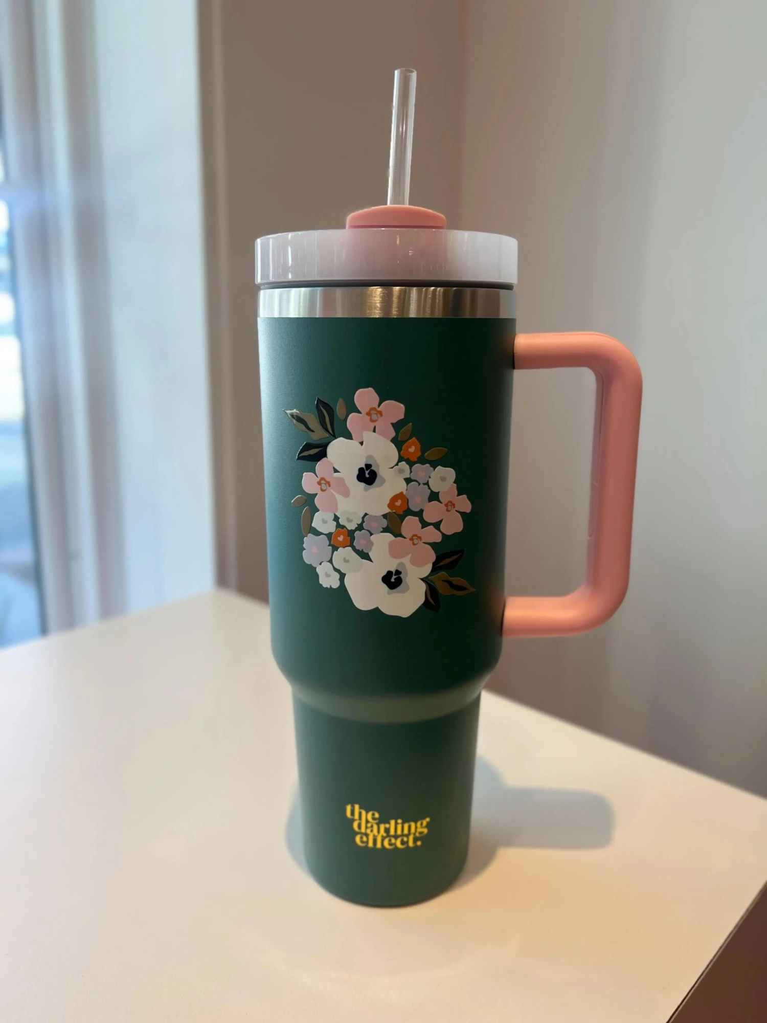 Buds + Bloom Tumbler 40 oz Buds + Bloom Tumbler 40 Oz -Occasionally Yours The Darling Effect Buds Blooms Tumbler 40 oz Jade scaled