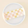Tumbler Lid Tag (Check) -Occasionally Yours The Darling Effect Tumbler Lid Tag Check Peach