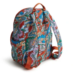 Vera Bradley Small Banbury Backpack - Premium Cotton -Occasionally Yours Vera Bradley Small Banbury Backpack Flowers and Feathers 02