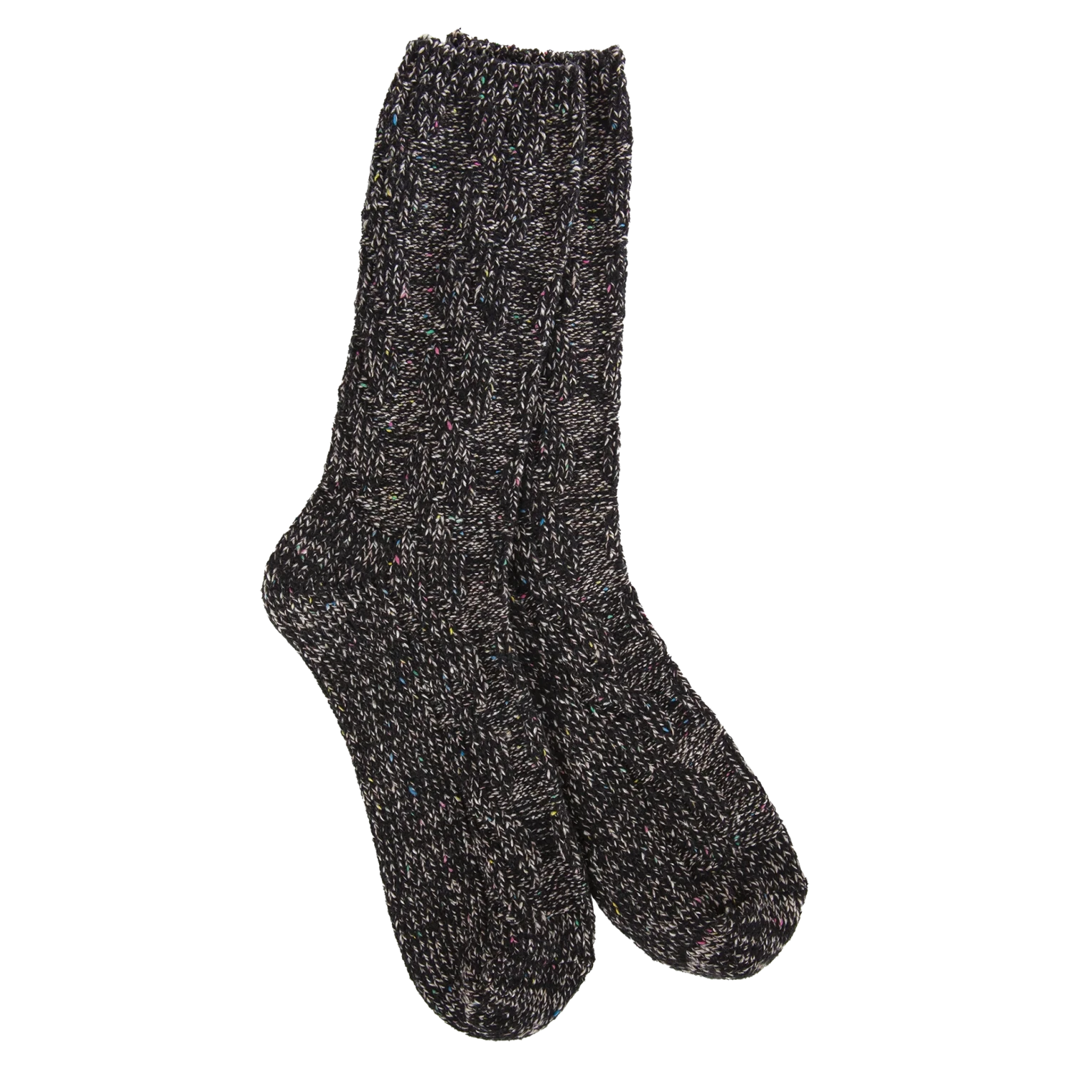 Weekend Crew Socks - Black Confetti Weekend Crew Socks - Black Confetti -Occasionally Yours World s Softest Socks Weekend Crew Balack Confetti Sock