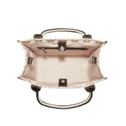 Canvas Carryall -Occasionally Yours Woven Hearts Carryall Bag 02