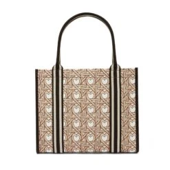 Canvas Carryall -Occasionally Yours Woven Hearts Carryall Bag 03