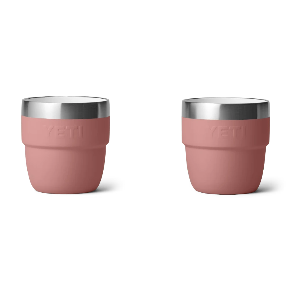 Rambler 4 Oz Cups (2 Pack) Yeti Rambler 4 Oz Cups (2 Pack) -Occasionally Yours YETI Coffee Rambler 4 oz Sandstone Pink 02