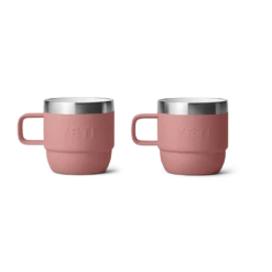 Yeti Rambler 6 Oz Mug (2 Pack) -Occasionally Yours YETI Coffee and Tea 6 oz Stackable Mug Sandstone Pink 02
